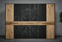 Kleiderschrank braunschwarz