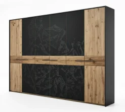 Kleiderschrank braunschwarz