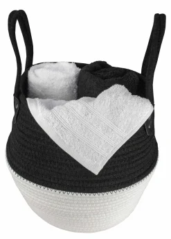 Kleine Wolke Aufbewahrungskorb schwarz