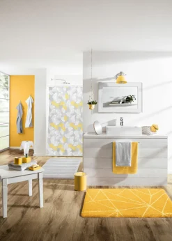 Kleine Wolke Badteppich grau