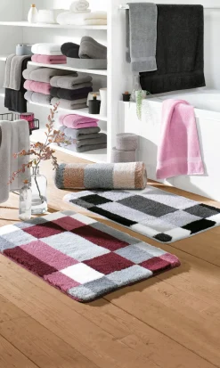 Kleine Wolke Badteppich pink