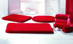 Kleine Wolke Badteppich rot