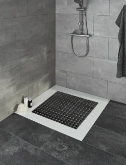 Kleine Wolke Duscheinlage schwarz