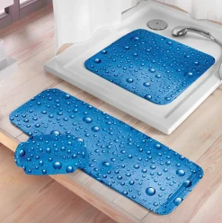 Kleine Wolke Duscheinlage blau