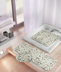 Kleine Wolke Duscheinlage grau