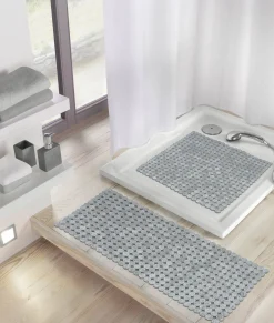 Kleine Wolke Duscheinlage grau