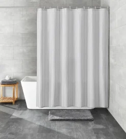 Kleine Wolke Duschvorhang grau