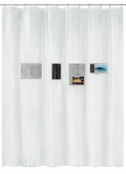 Kleine Wolke Duschvorhang weiß