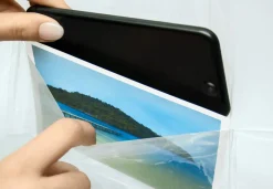 Kleine Wolke Duschvorhang weiß