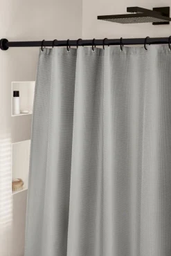 Kleine Wolke Duschvorhang grau