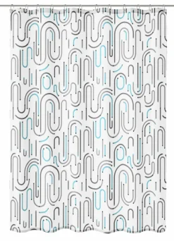 Kleine Wolke Duschvorhang grau