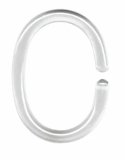 Kleine Wolke Duschvorhang-Ringe weiß