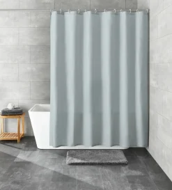 Kleine Wolke Duschvorhang grau