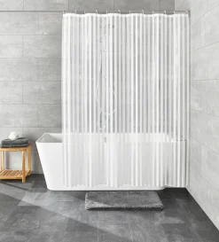 Kleine Wolke Duschvorhang weiß