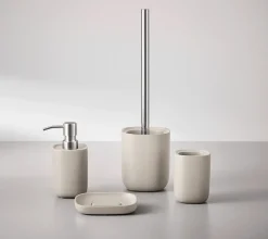 Kleine Wolke WC-Bürsten-Halter grau