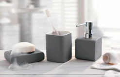 Kleine Wolke WC-Bürsten-Halter grau