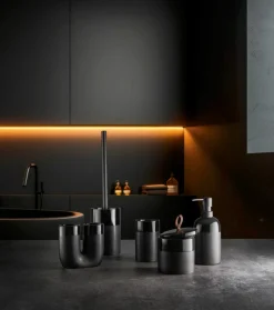 Kleine Wolke Zahnputzbecher schwarz