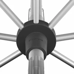 KNIRPS Kurbelschirm grau