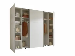 Kombitüren-Schrank weiß