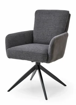 Komfort-Armlehnenstuhl grau