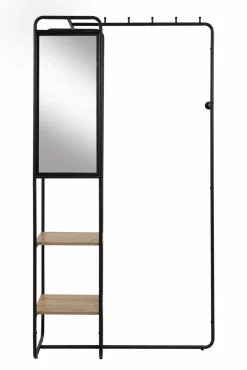 Kompaktgarderobe schwarzbraun