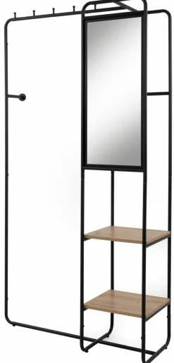 Kompaktgarderobe schwarzbraun