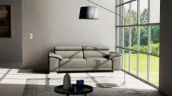 Lascondo 3-Sitzer-Sofa schwarz