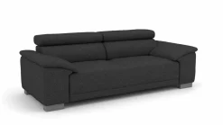 Lascondo 3-Sitzer-Sofa schwarz