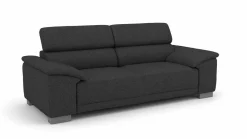 Lascondo 3-Sitzer-Sofa schwarz