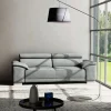 Lascondo 2-Sitzer-Sofa schwarz