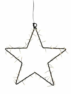 LED - LEUCHTSTERN CLUSTER schwarz