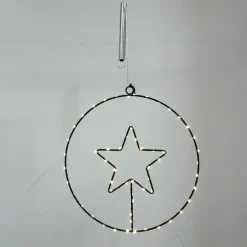 LED - LEUCHTRING MIT STERN schwarz