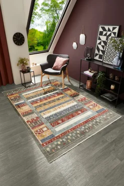 Luxor - Reinkemeier Moderner Webteppich grün