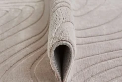 Luxor - Reinkemeier Webteppich Hochtief-Struktur graubeige