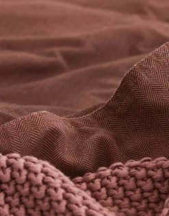 Marc O'Polo Renf.-Bettwäsche rot