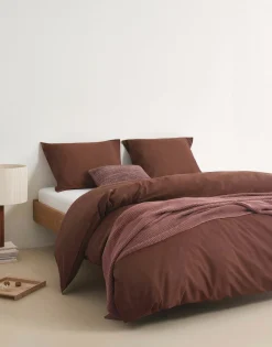 Marc O'Polo Renf.-Bettwäsche rot