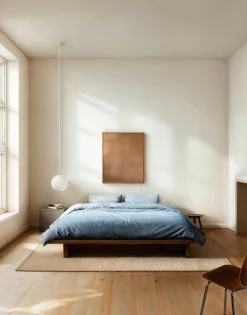 Marc O'Polo Satin-Bettwäsche blau