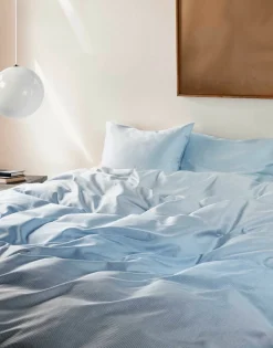 Marc O'Polo Satin-Bettwäsche blau