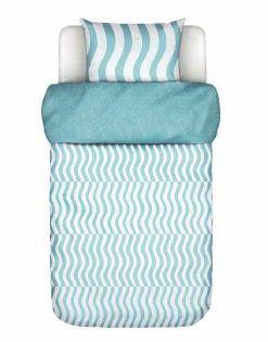 Marc O'Polo Satin-Bettwäsche blau