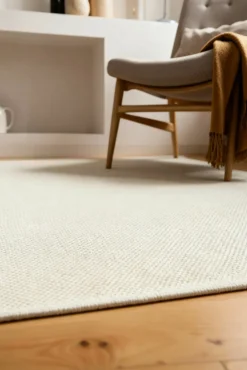 Medipa Handwebteppich weiß