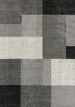 Medipa Moderner Webteppich grau