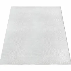 Medipa Moderner Webteppich getuftet weiß