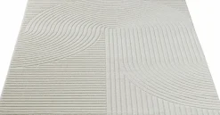 Medipa Moderner Webteppich hoch-tief beige