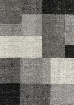 Medipa Moderner Webteppich grau