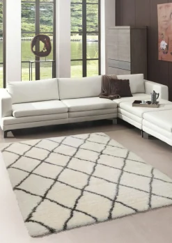 Medipa Moderner Webteppich grauweiß