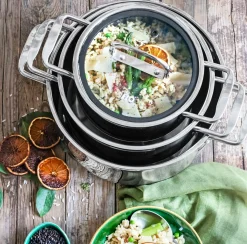 M&K by Elo Topfset 3tlg. silberfarben