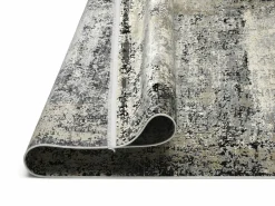 Moderner Webteppich graubeige