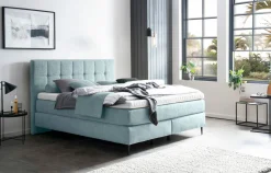 MONDO Boxspringbett blau