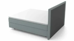 MONDO Boxspringbett blaugrau