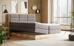 MONDO Boxspringbett grau
